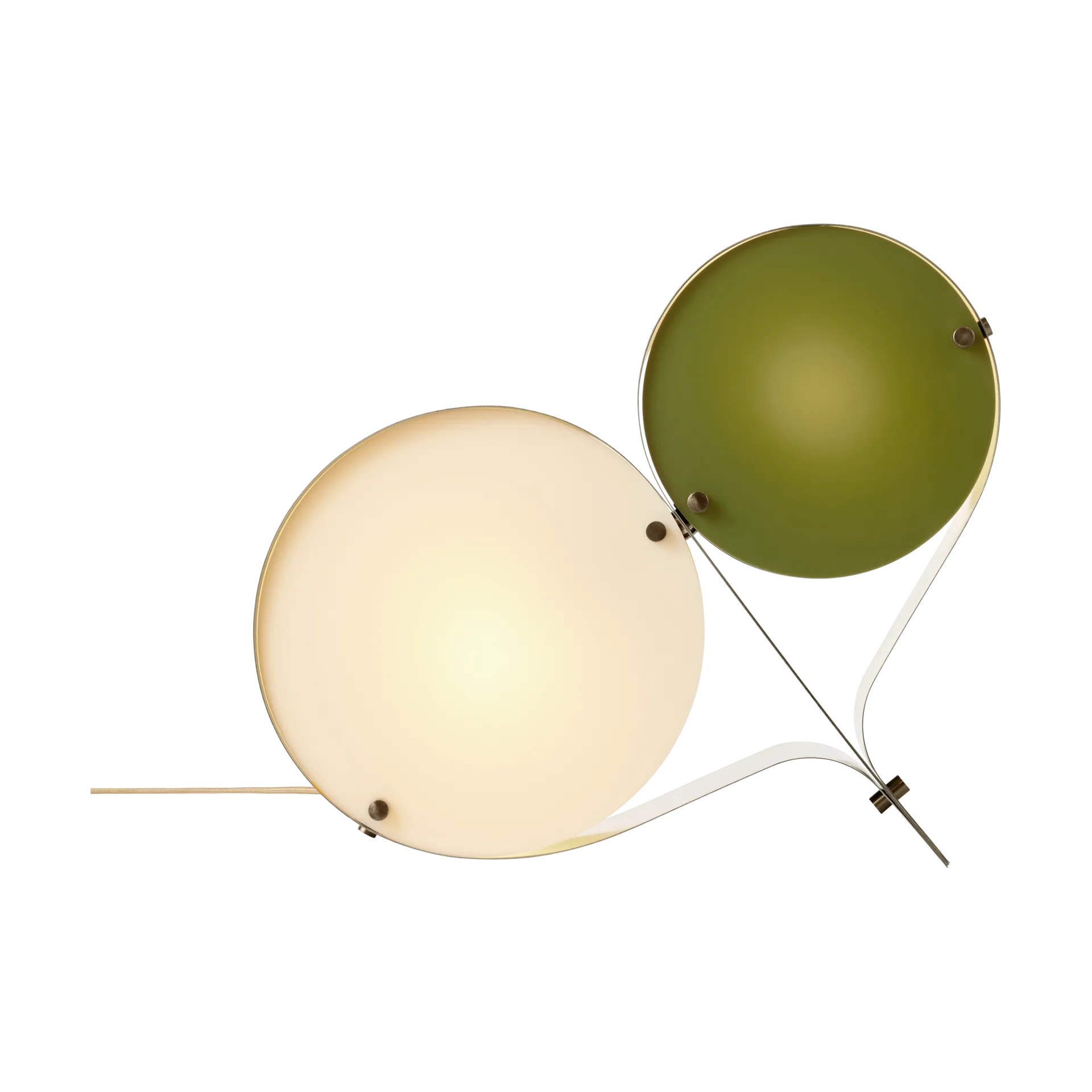 Coppia Tischleuchte, Ivory & olive GUBI