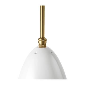 Gräshoppa ceiling lamp glossy - Alabaster white-brass - GUBI