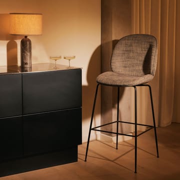 Gravity L table lamp - grey marble + white shade - GUBI