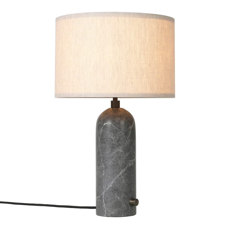 Gravity S Tischleuchte, Grauer Marmor-canvas GUBI