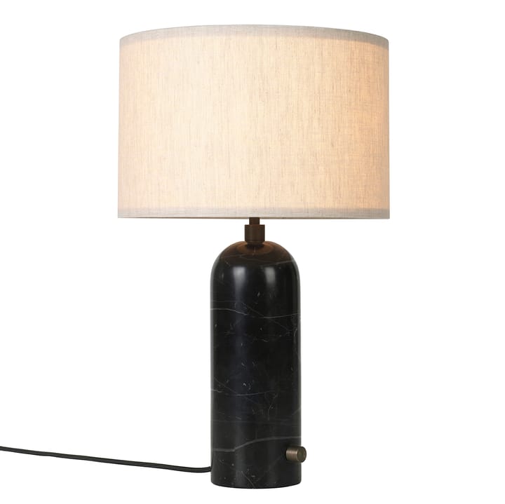 Gravity S Tischleuchte, Schwarzer Marmor-canvas GUBI