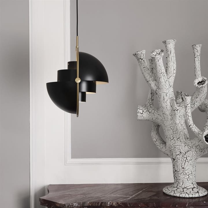 Multi-Lite ceiling lamp, brass-coal black GUBI