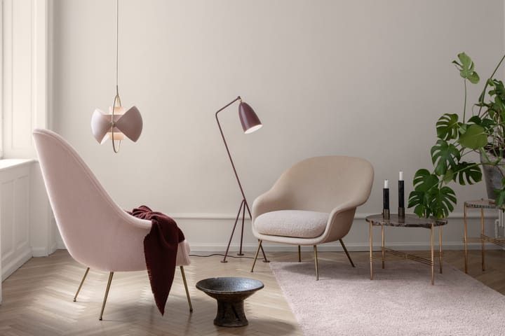 Multi-Lite ceiling lamp, brass-pink GUBI