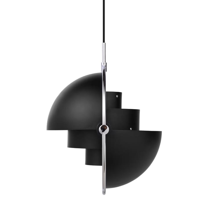 Multi-Lite ceiling lamp, chrome-black GUBI