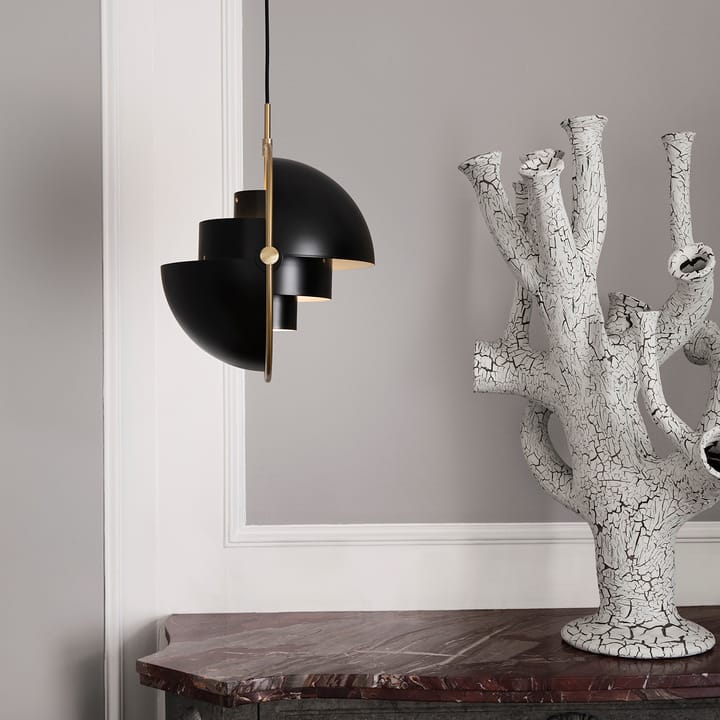 Multi-Lite ceiling lamp small, brass-black GUBI