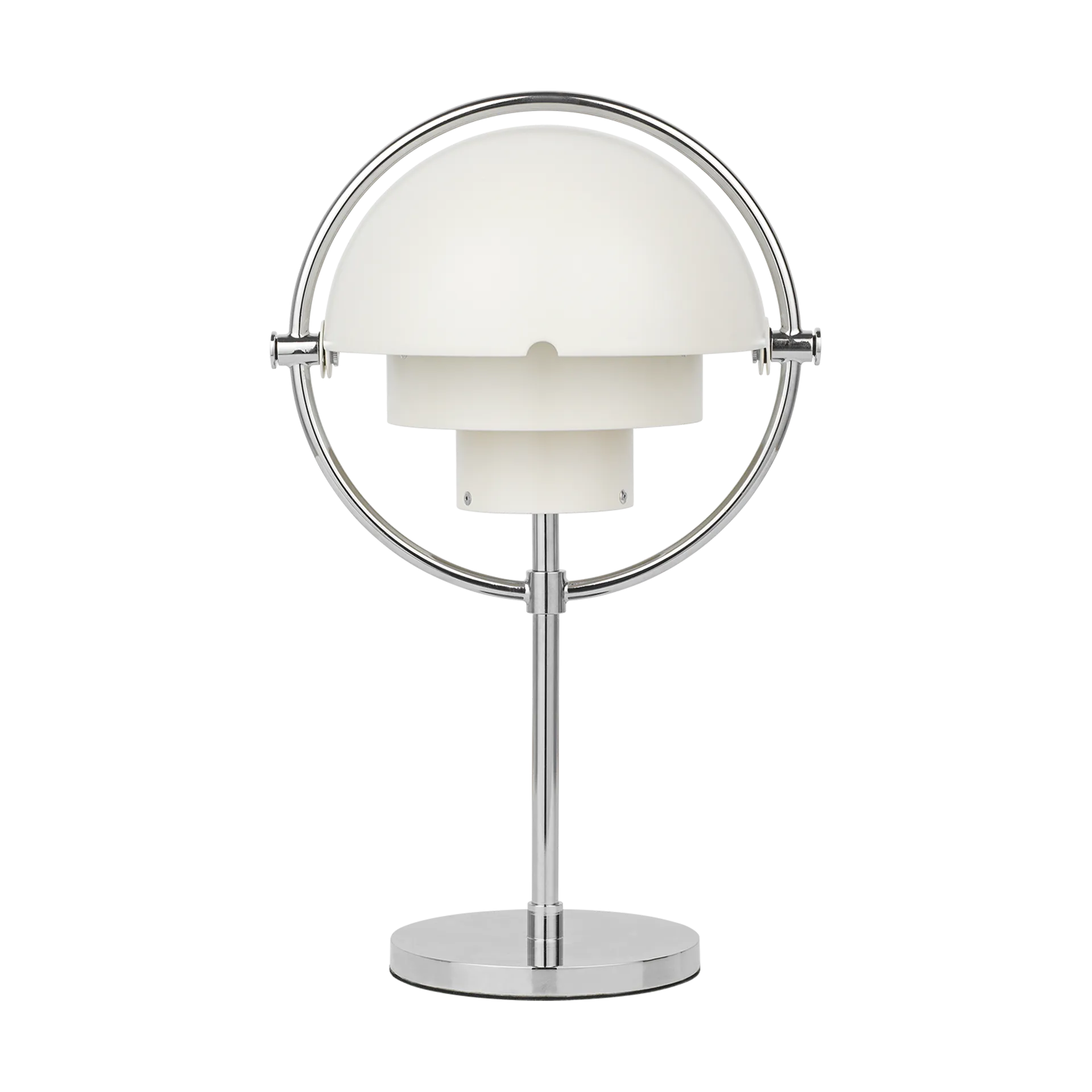 Multi-Lite portabel lampa, White semi matt-chrome GUBI