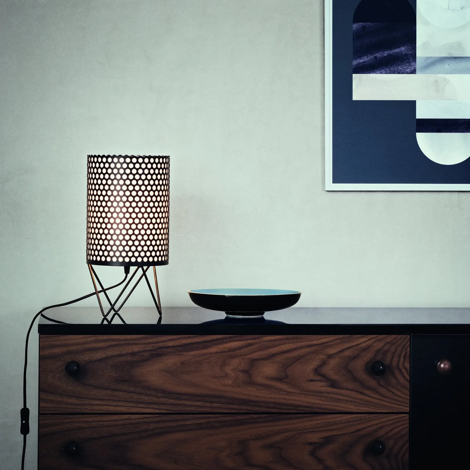 Pedrera ABC table lamp PD4, black GUBI