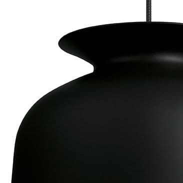 Ronde pendant large, charcoal black GUBI