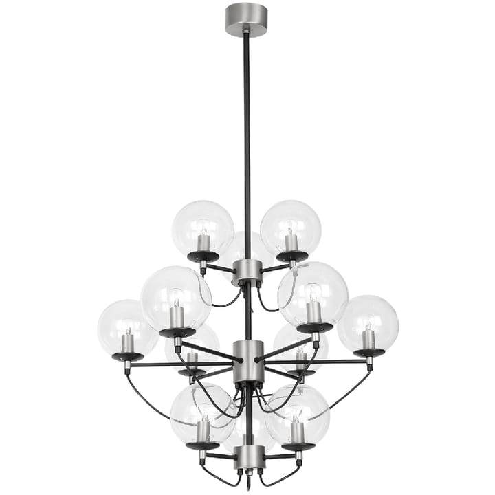 Perla 12 Deckenleuchte 115 cm - Silber-schwarz - Hallbergs Belysning