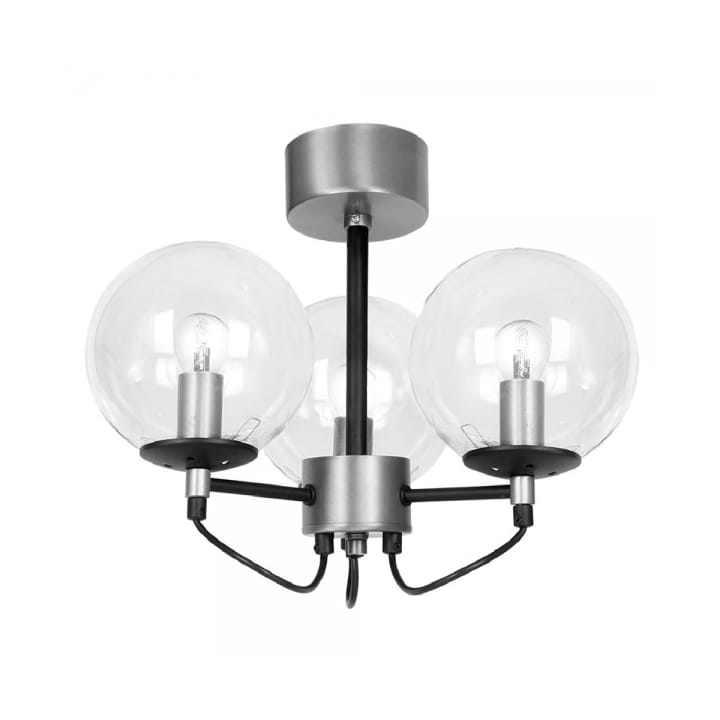 Perla 3 Ceiling Lamp 40 cm - Silver - Hallbergs Belysning