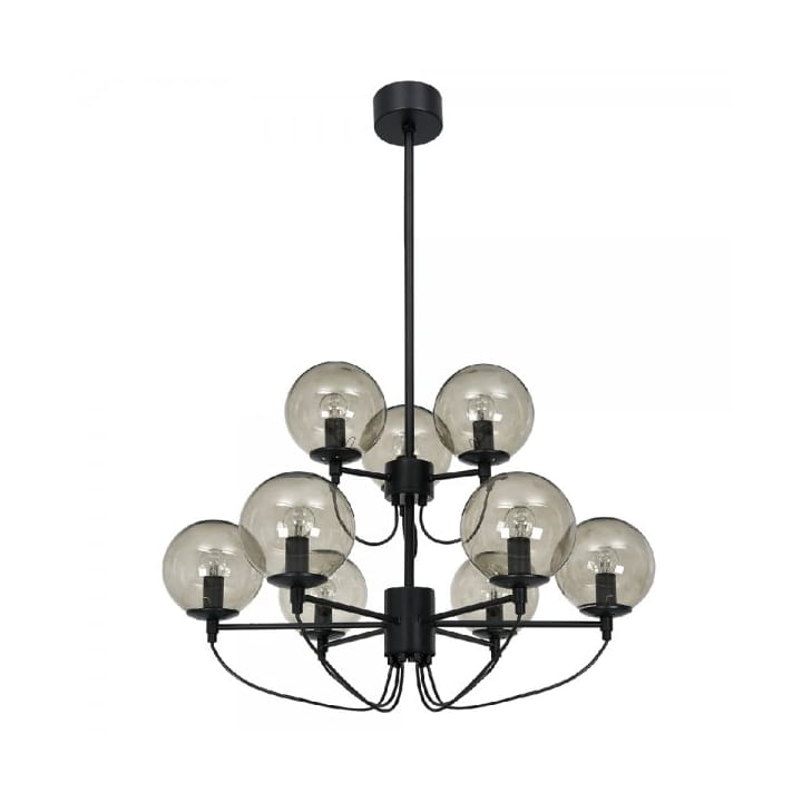 Perla 9 ceiling lamp 95 cm - Black - Hallbergs Belysning