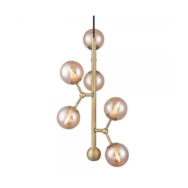 Halo Design Atom vertical pendulum 45 cm Gold-colored