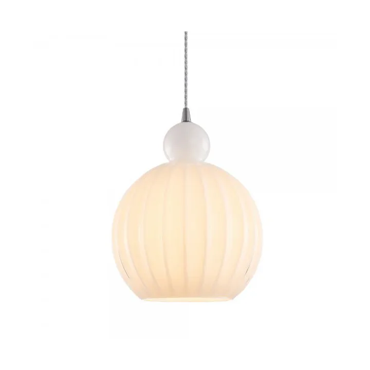 Ball Pendelleuchte 35 cm, Opal Halo Design