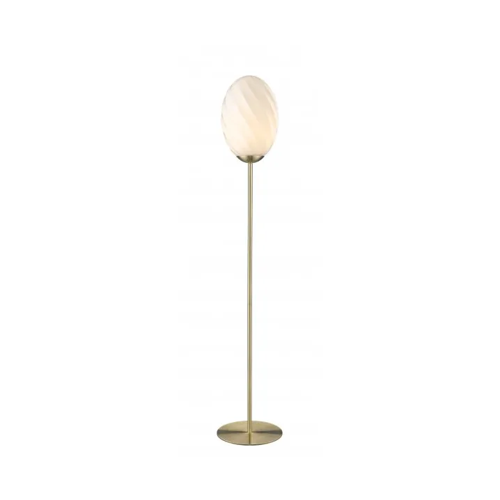 Twist golvlampa 145 cm, Antikmässing Halo Design