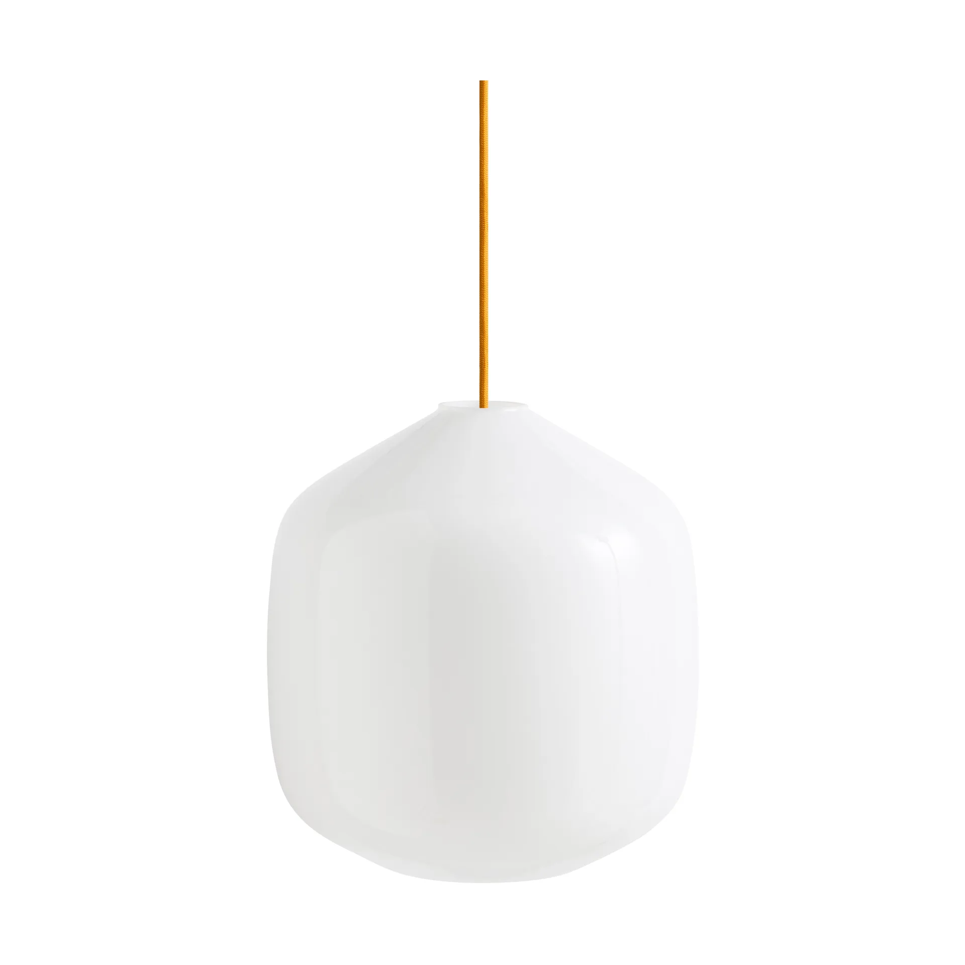 Buoy pendel Ø30 cm, Opal glass-amber yellow HAY