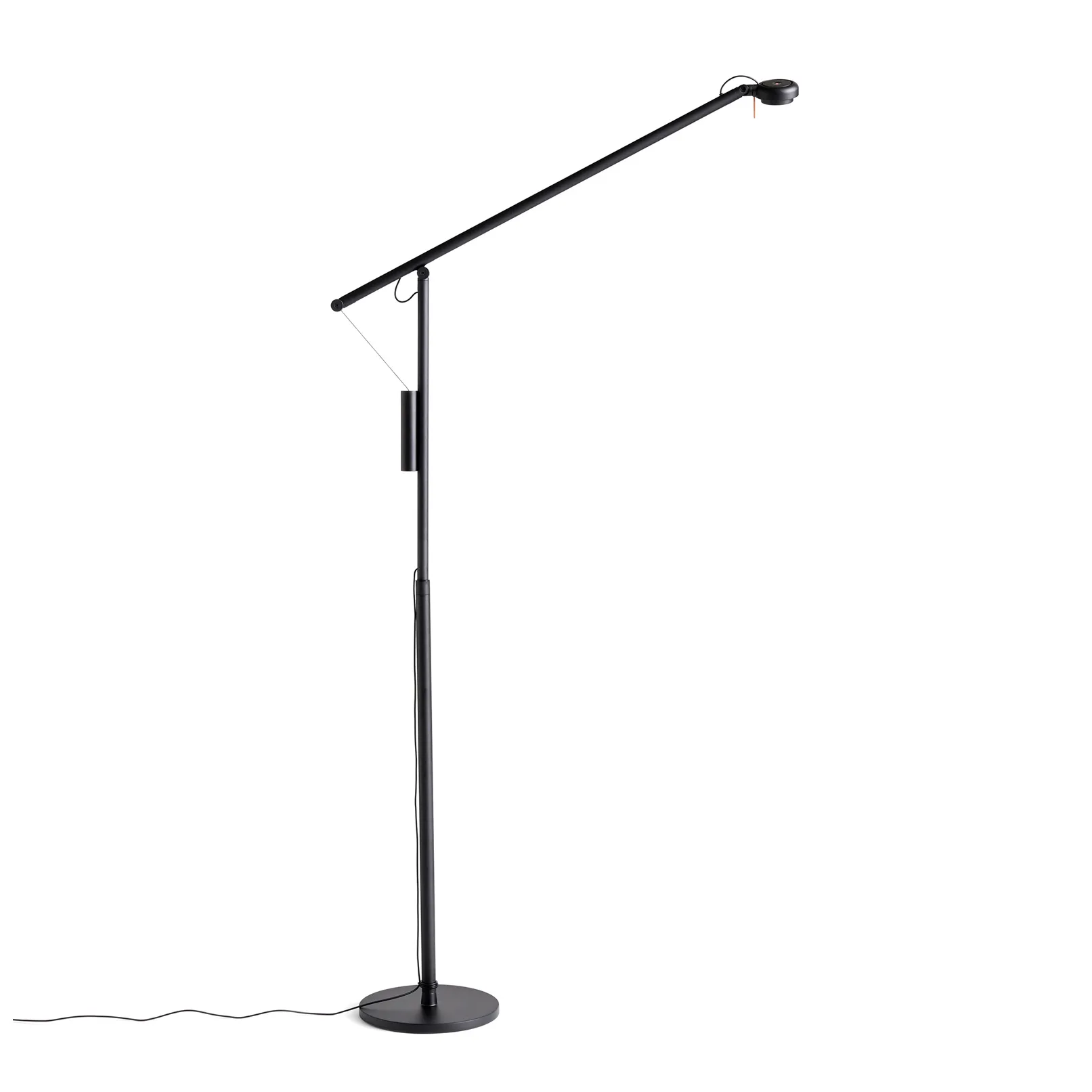 Fifty-Fifty floor golvlampa, Soft black HAY