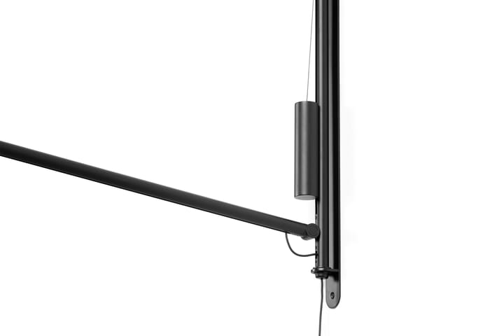 Fifty-Fifty wall wall lamp, Soft black HAY