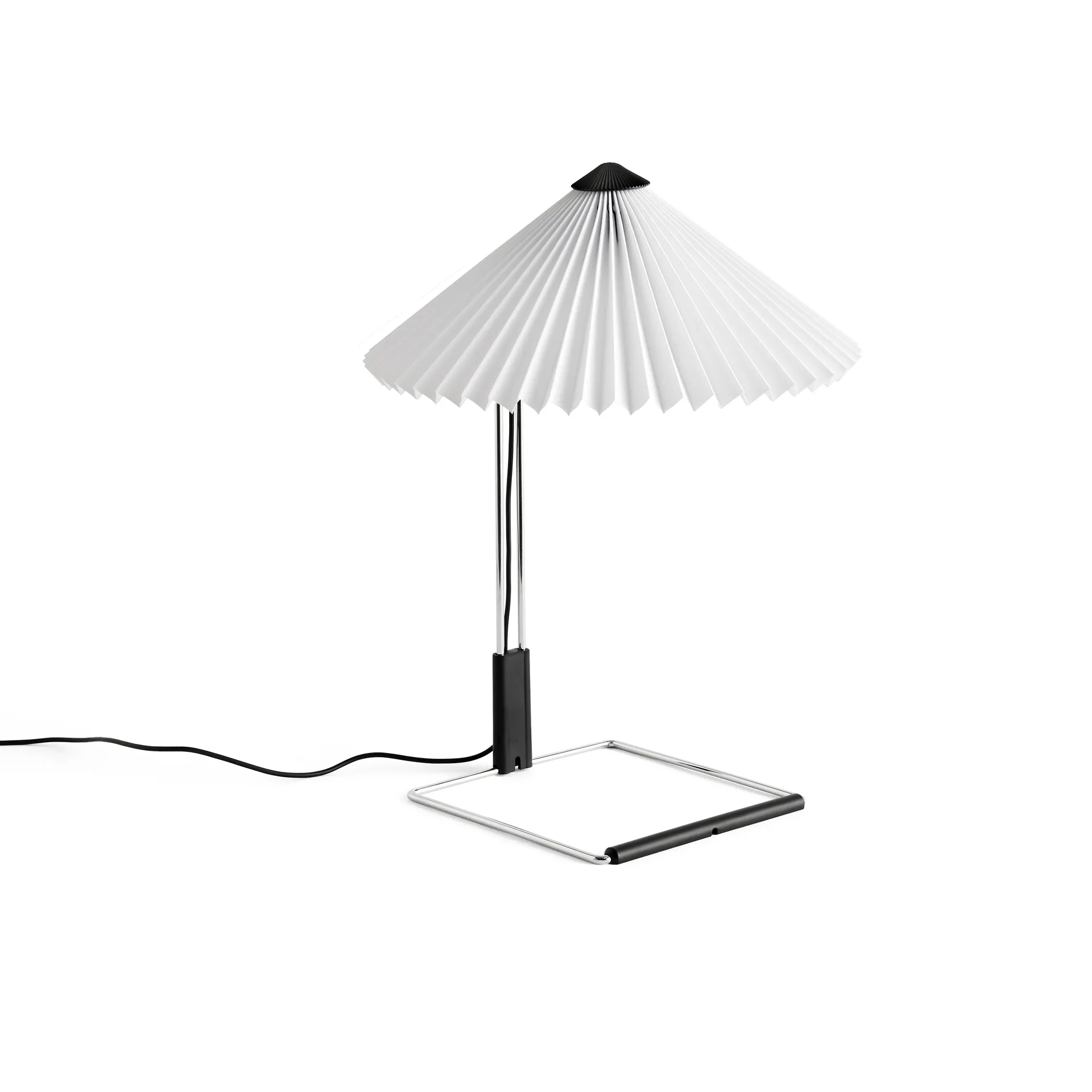 Matin table Tischleuchte Ø30cm, White-steel HAY
