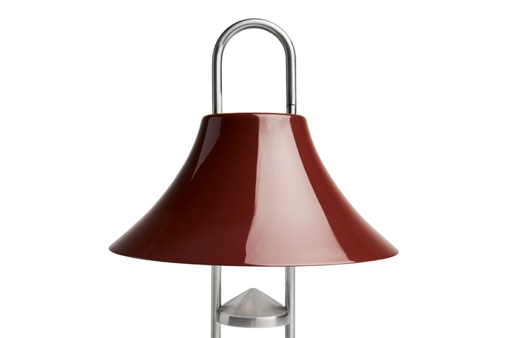 Mousqueton portabel bordslampa, Iron red HAY