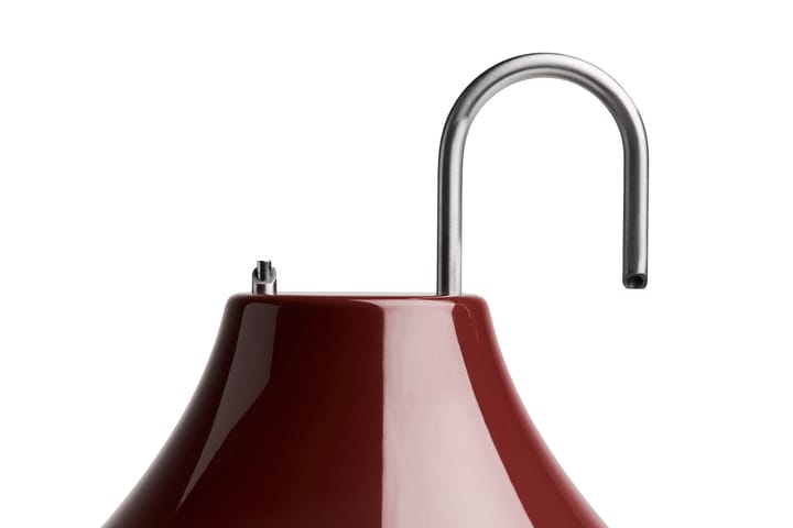 Mousqueton portabel bordslampa, Iron red HAY