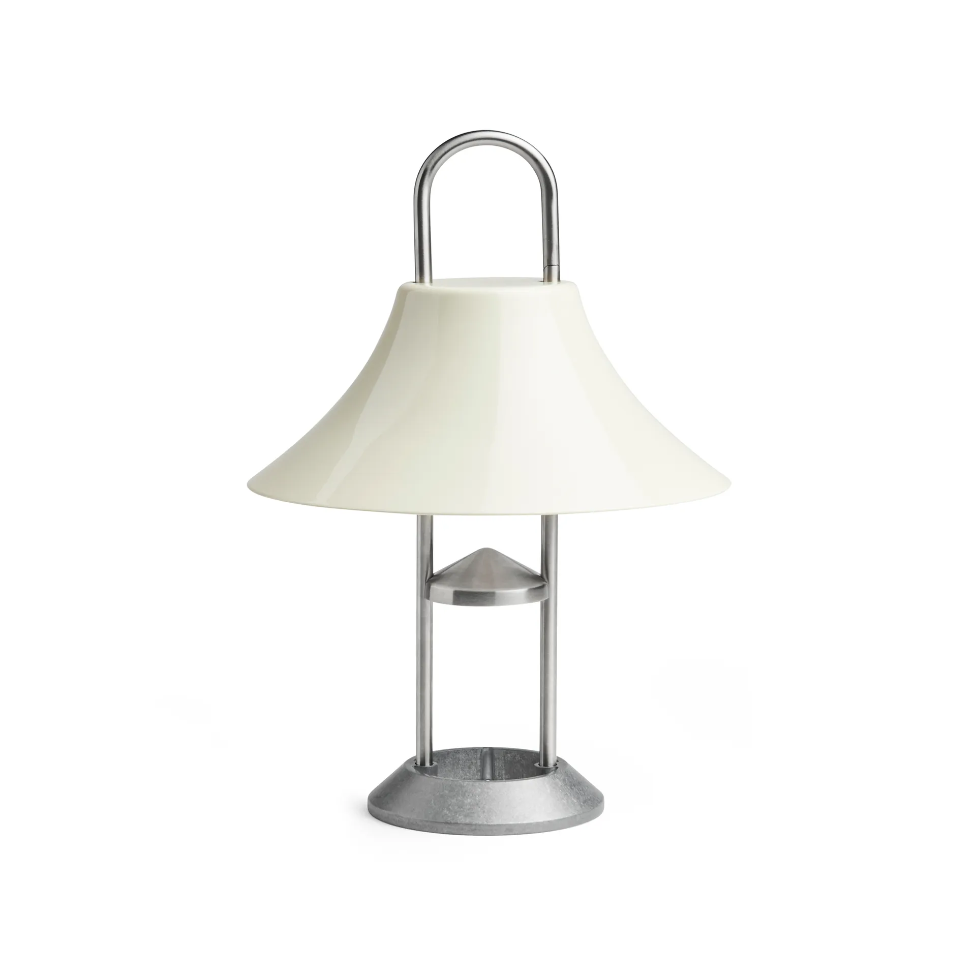 Mousqueton portable table lamp, Oyster white HAY