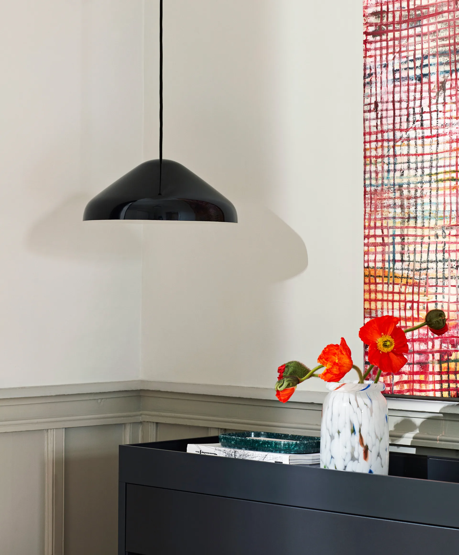 Pao Steel pendant lamp Ø35 cm, Soft black HAY
