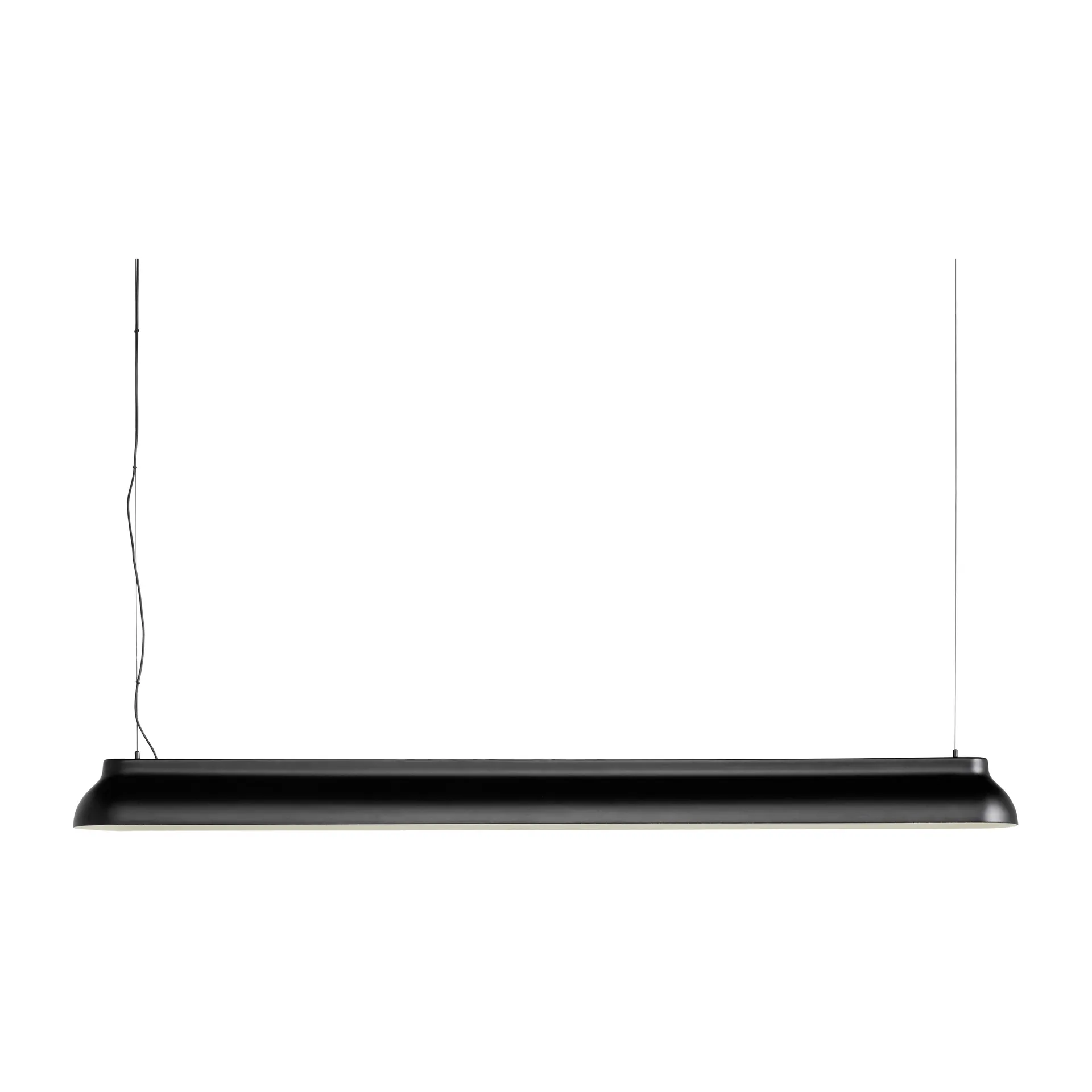 PC Linear pendant lamp, Soft black HAY