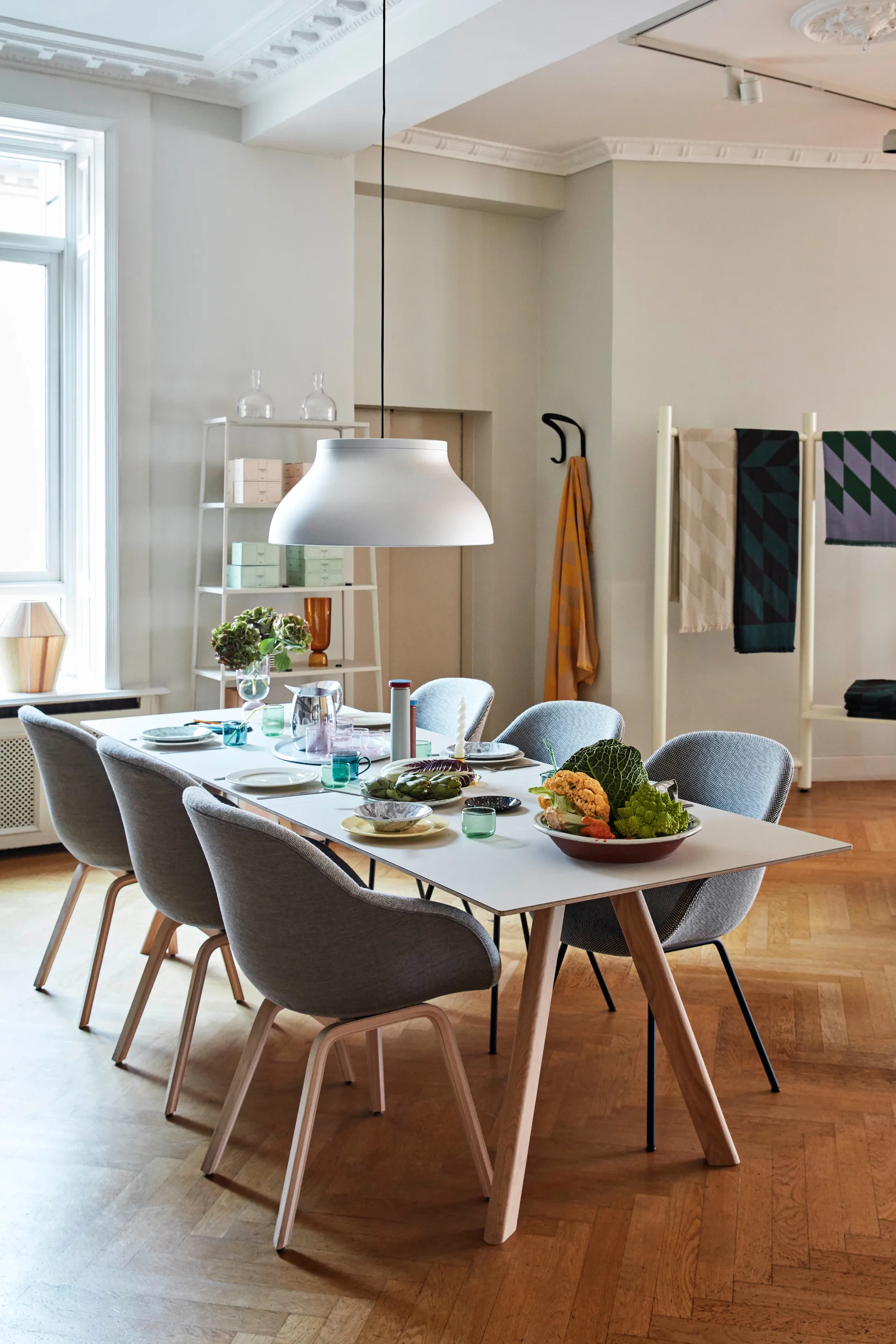 PC pendant pendant lamp L Ø60 cm, Aluminium HAY