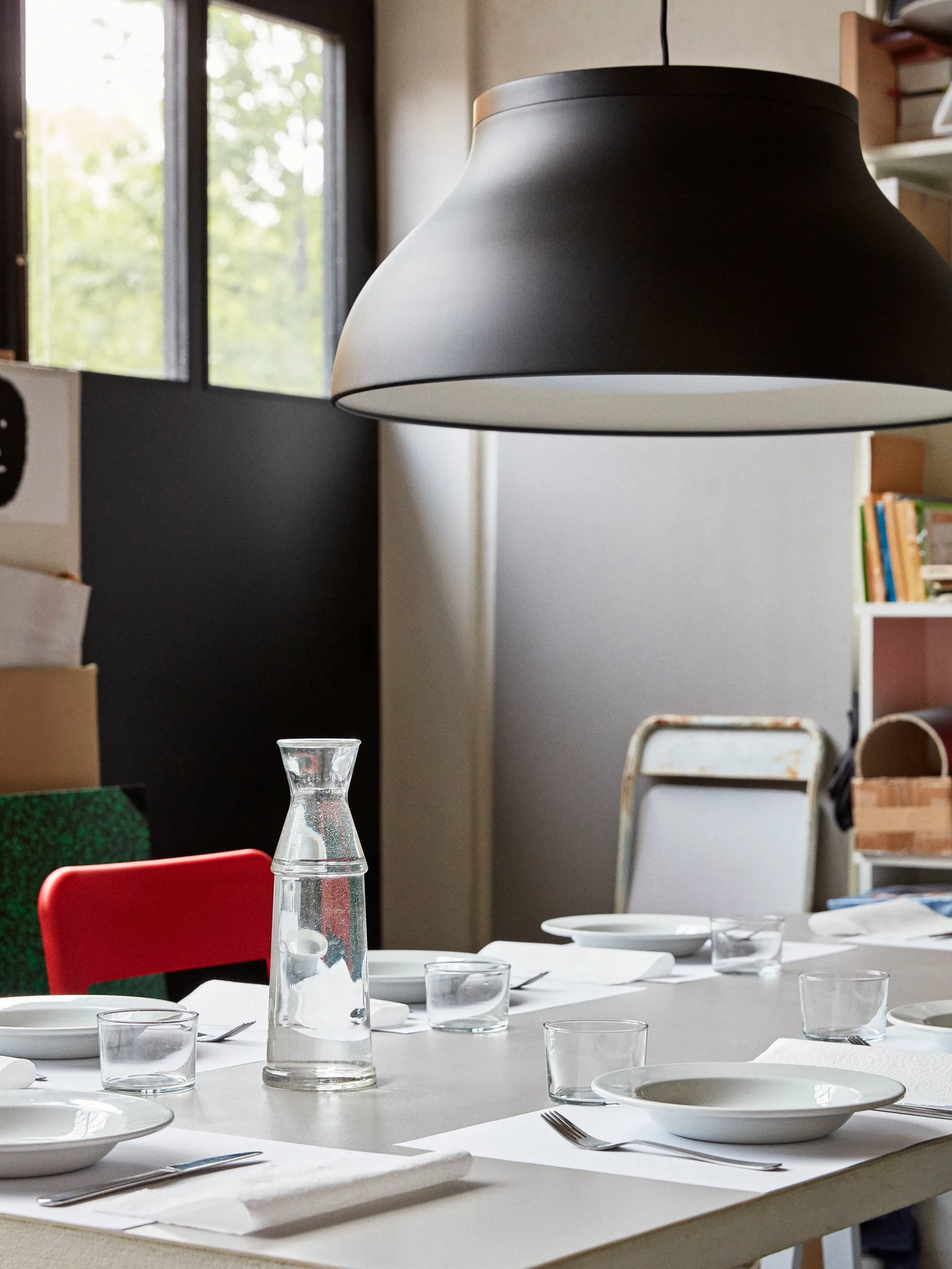 PC pendant pendant lamp L Ø60 cm, Soft black HAY