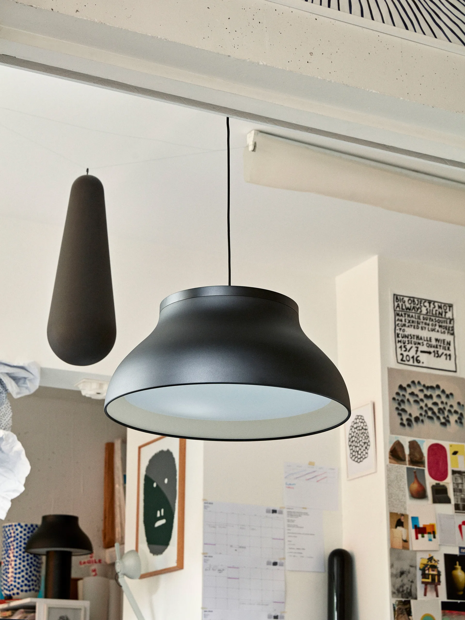 PC pendant pendant lamp L Ø60 cm, Soft black HAY