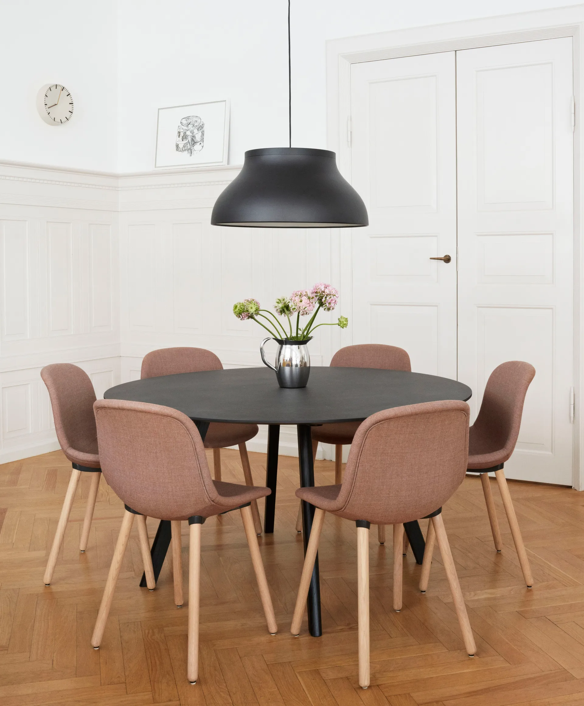 PC pendant Pendelleuchte L Ø60cm, Soft black HAY
