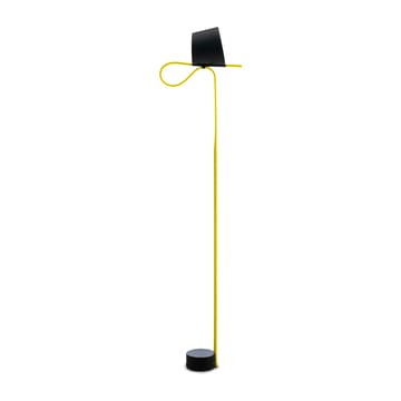 Rope Trick golvlampa - Svart-gul - HAY