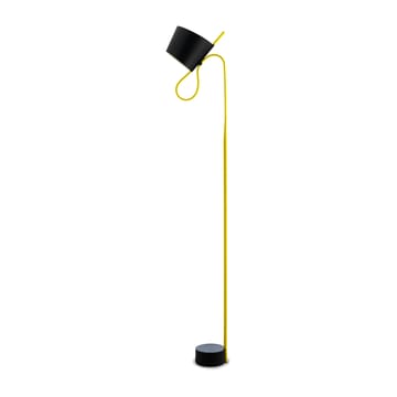 Rope Trick golvlampa - Svart-gul - HAY