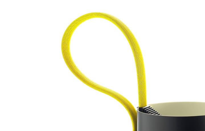Rope Trick golvlampa, Svart-gul HAY