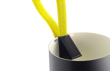 Rope Trick golvlampa - Svart-gul - HAY
