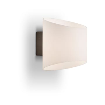 Evoke wall lamp oval - Anthracite-opal glass - Herstal