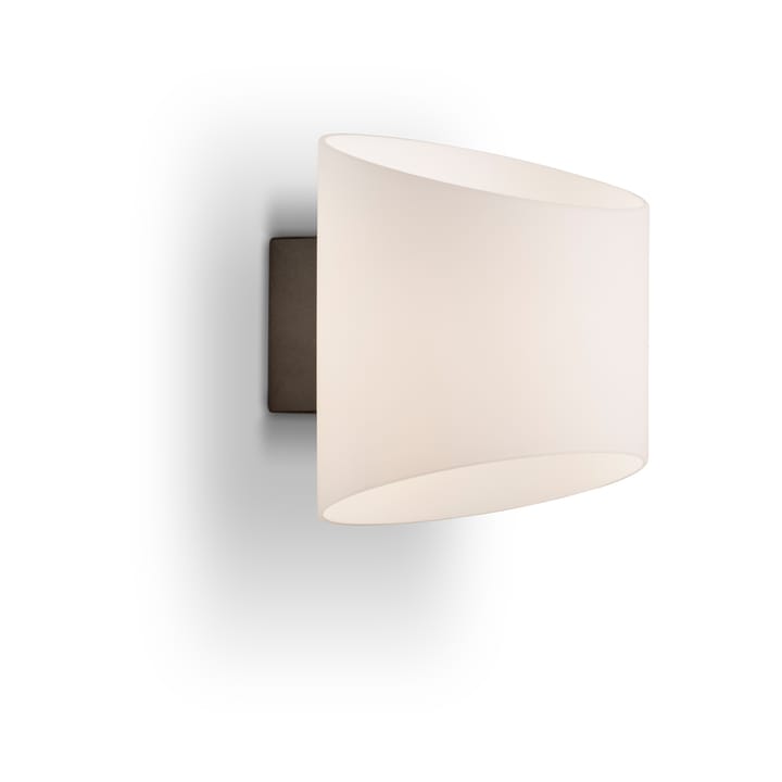 Evoke wall lamp oval - Anthracite-opal glass - Herstal