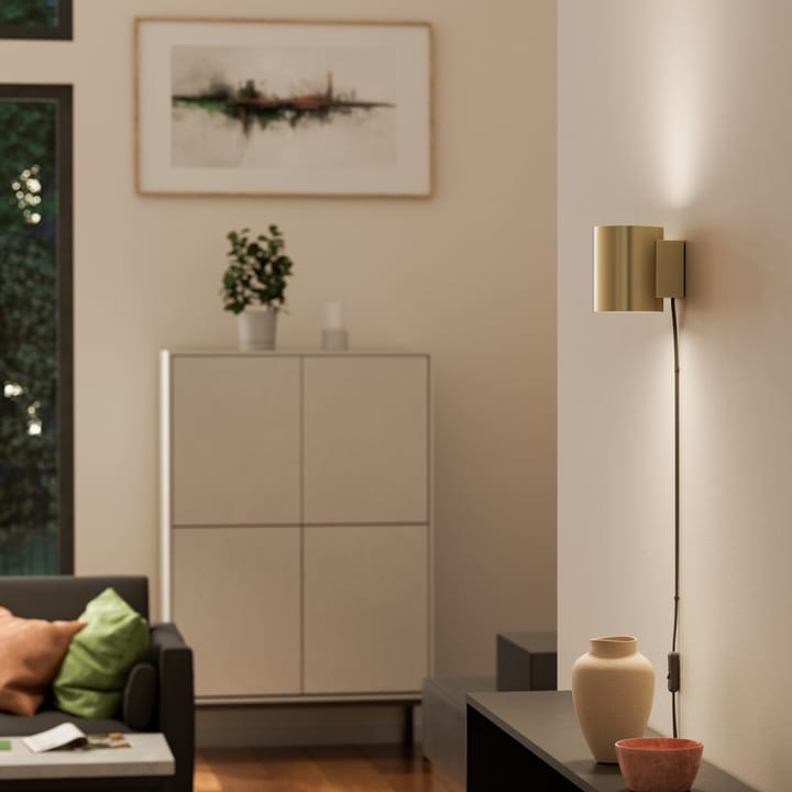 Evoke Wandleuchte klein, Satin brass Herstal