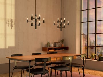 Manola Mini 12 chandelier - Black - Herstal