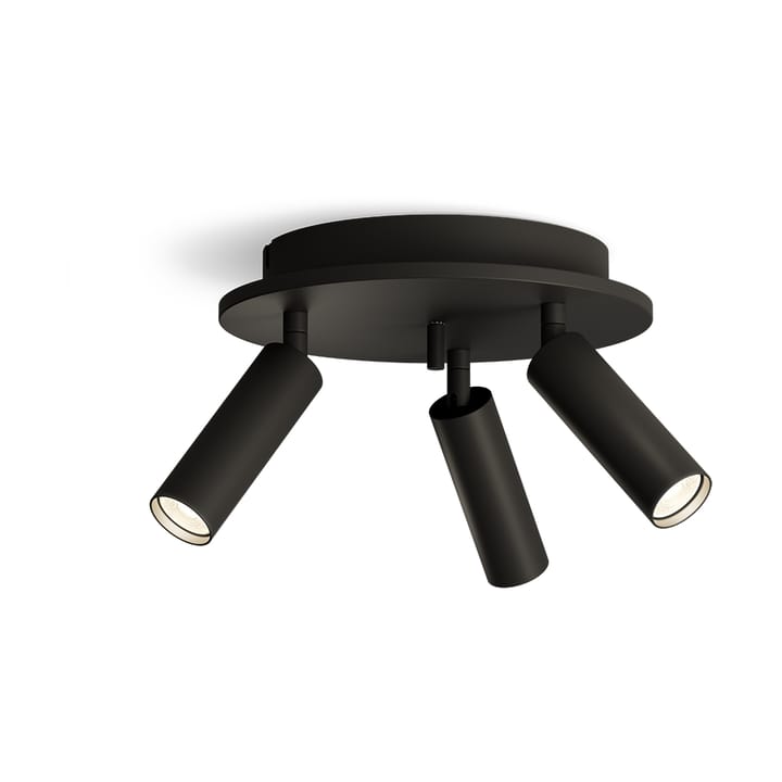 Pipeline spotlight rund 3 - Matte black - Herstal