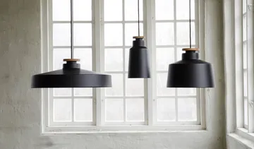Street pendant lamp L - Matte black - Herstal