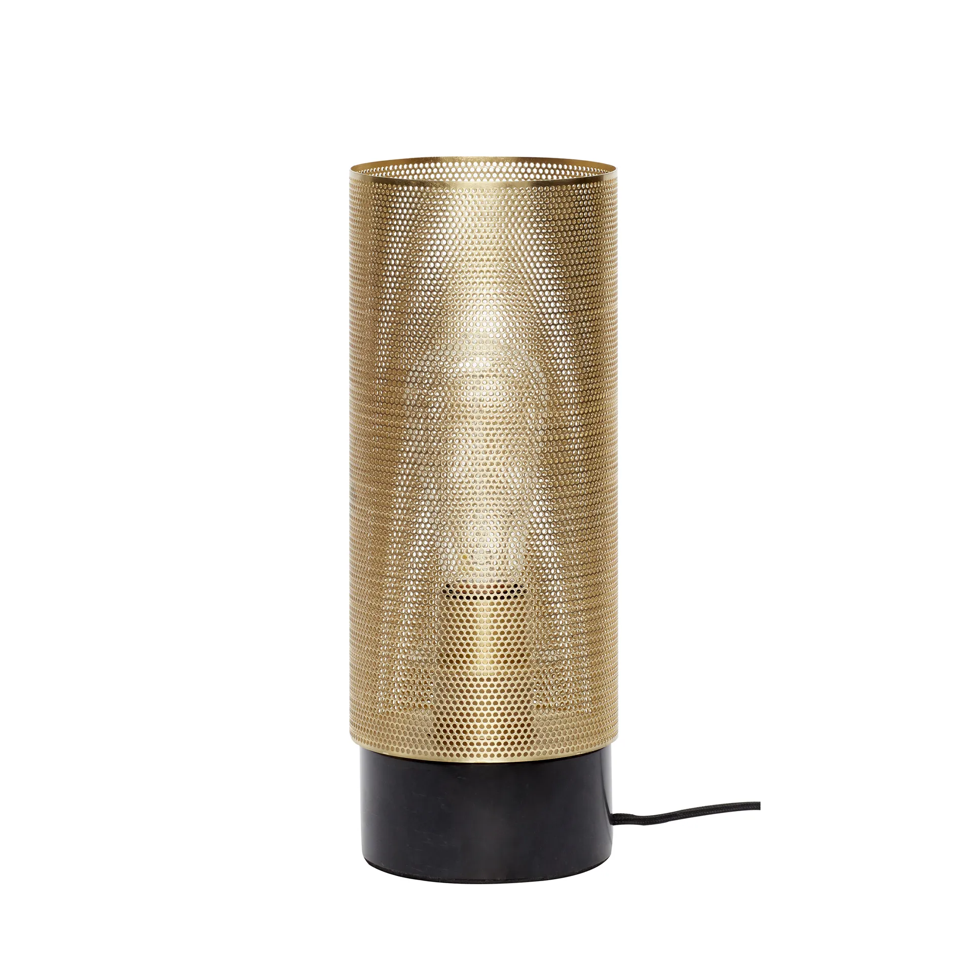 Bordslampa Ø12 cm, Svart-marmor Hübsch Interior