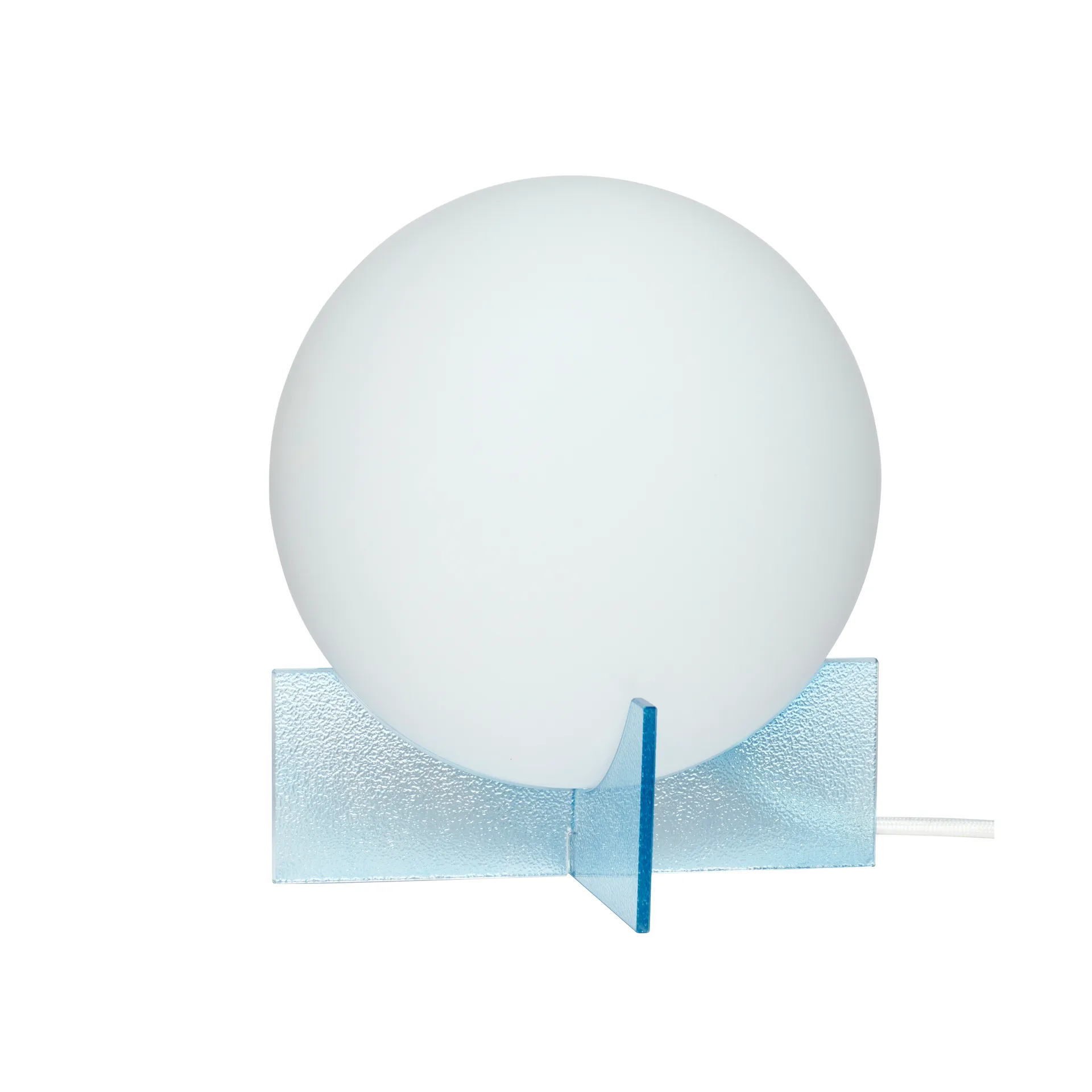 Bordslampa Ø20 cm, Opal-blå Hübsch Interior