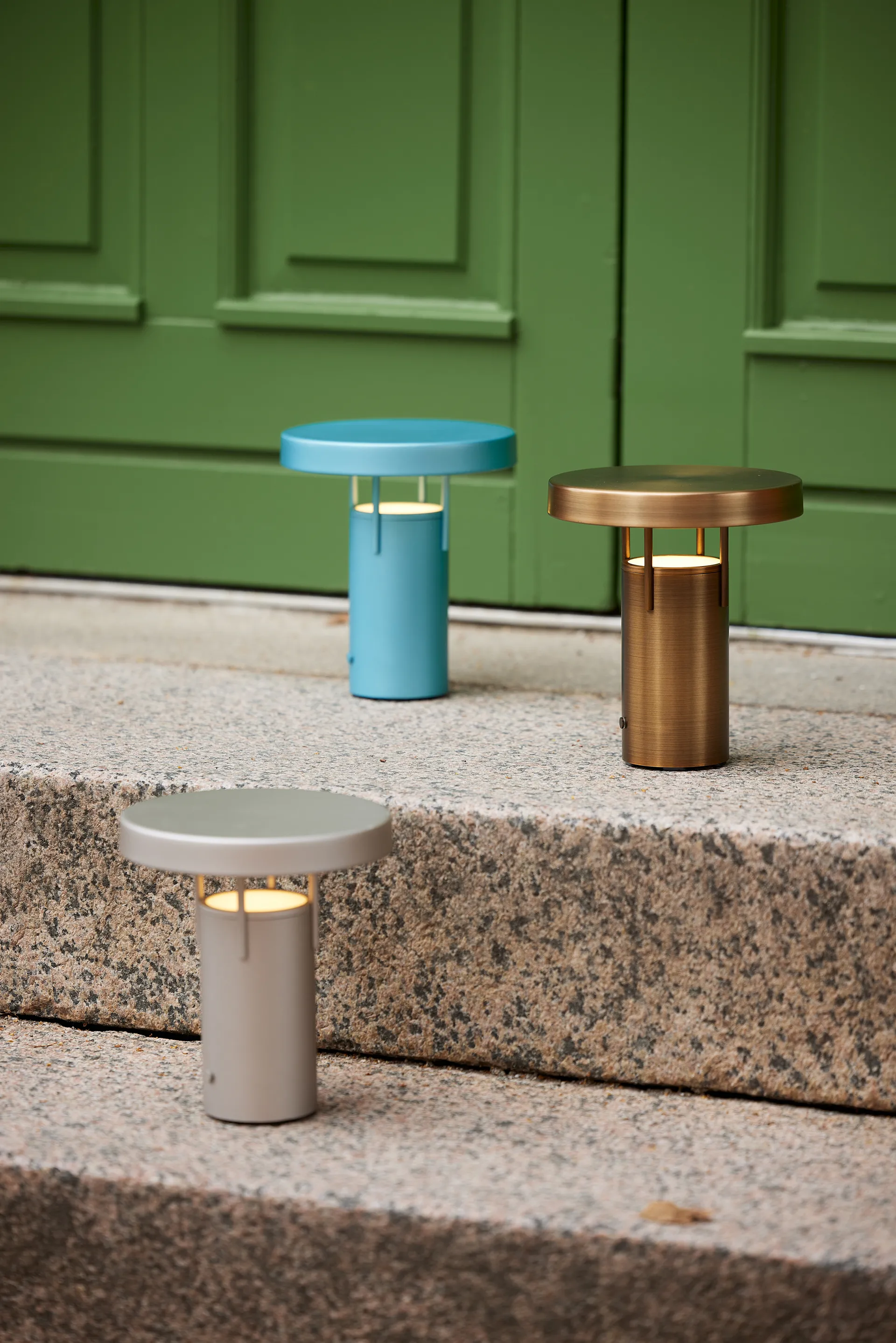 BringMe mini portabel bordslampa, Burnished brass Hübsch Interior