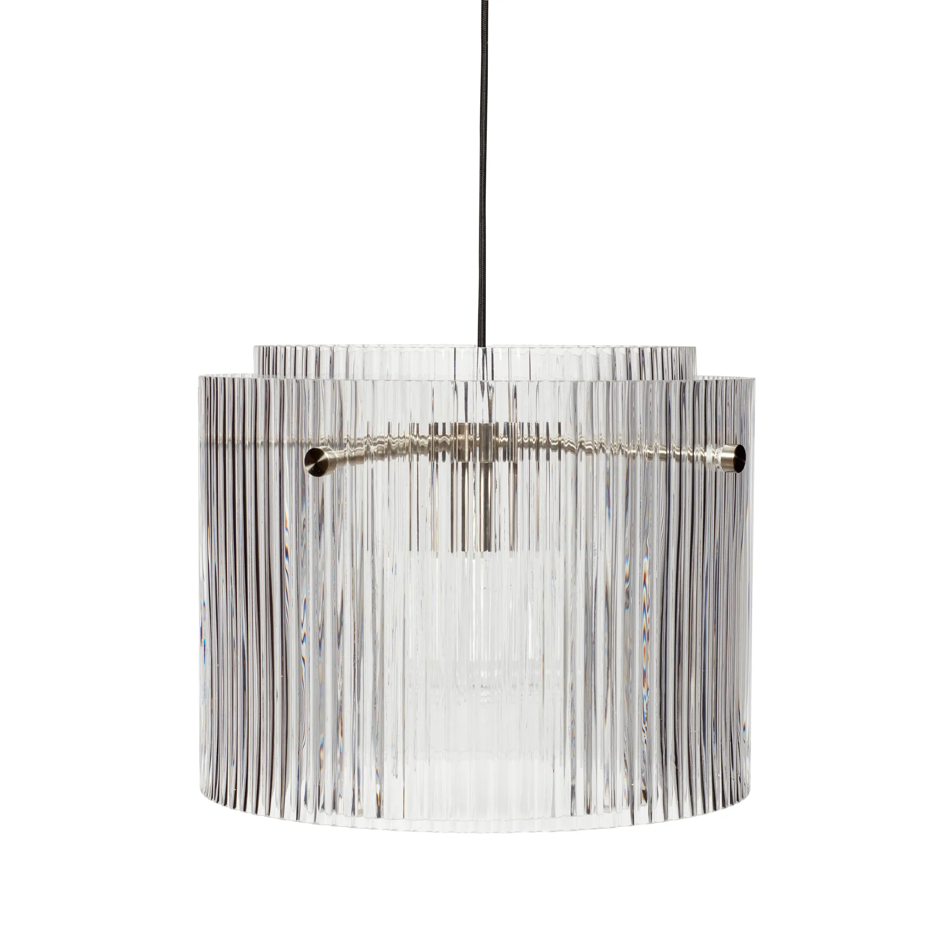 Ceiling lamp, Metal-clear-nickel Hübsch Interior