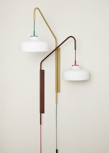 Current wall lamp - Red - Hübsch Interior