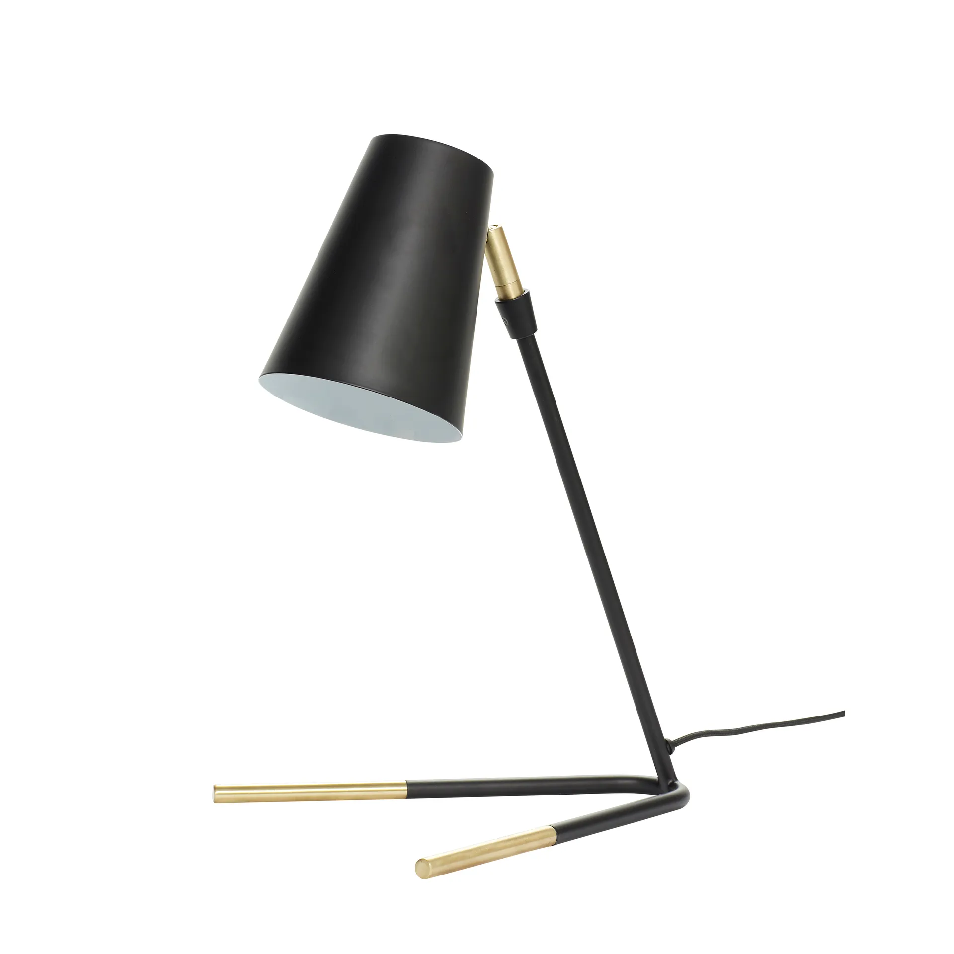 Hübsch bordslampa H46 cm, Mässing-svart Hübsch Interior