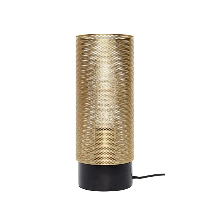 Hübsch Table lamp Ø12 cm - Black marble - Hübsch