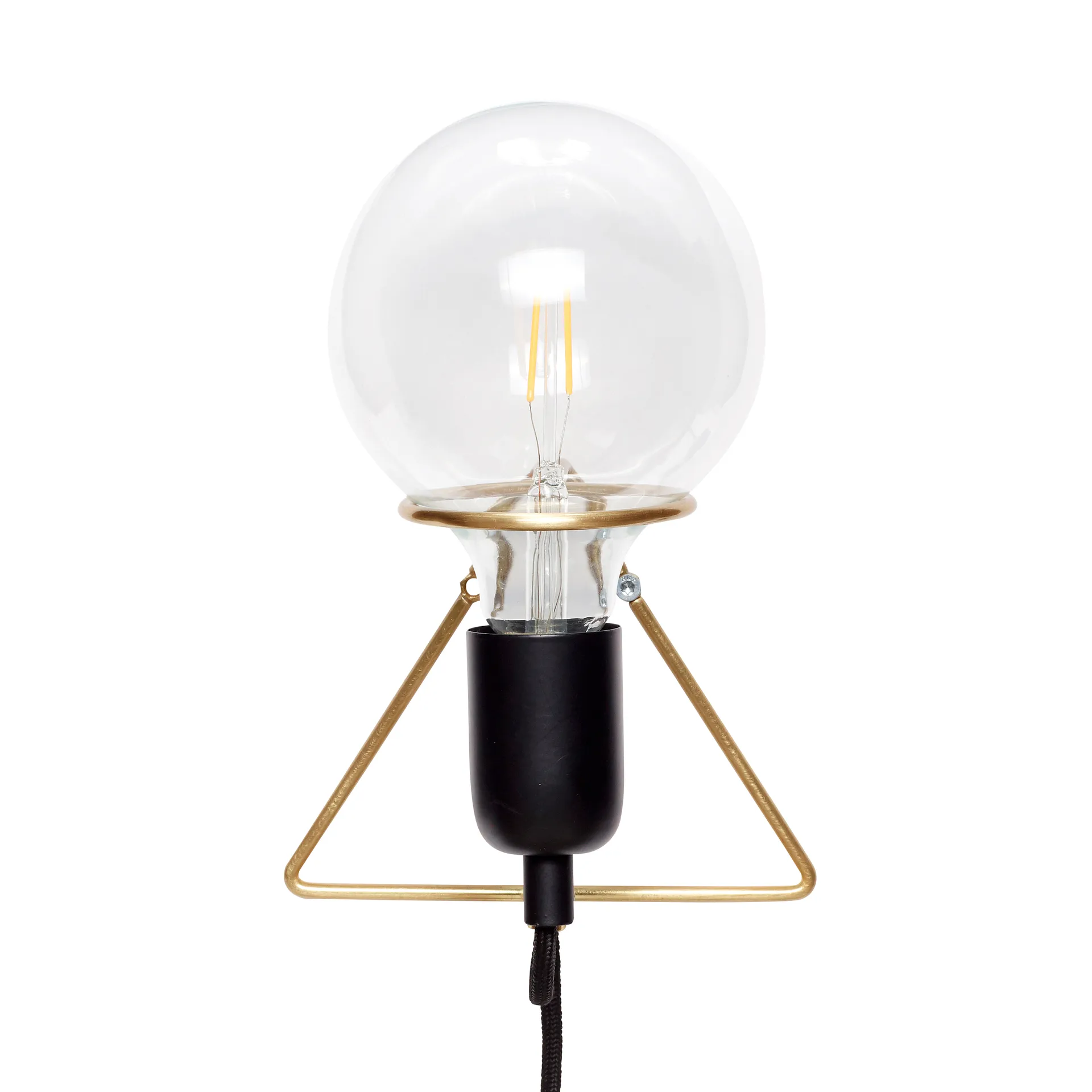 Hübsch wall lamp, Brass-black Hübsch Interior