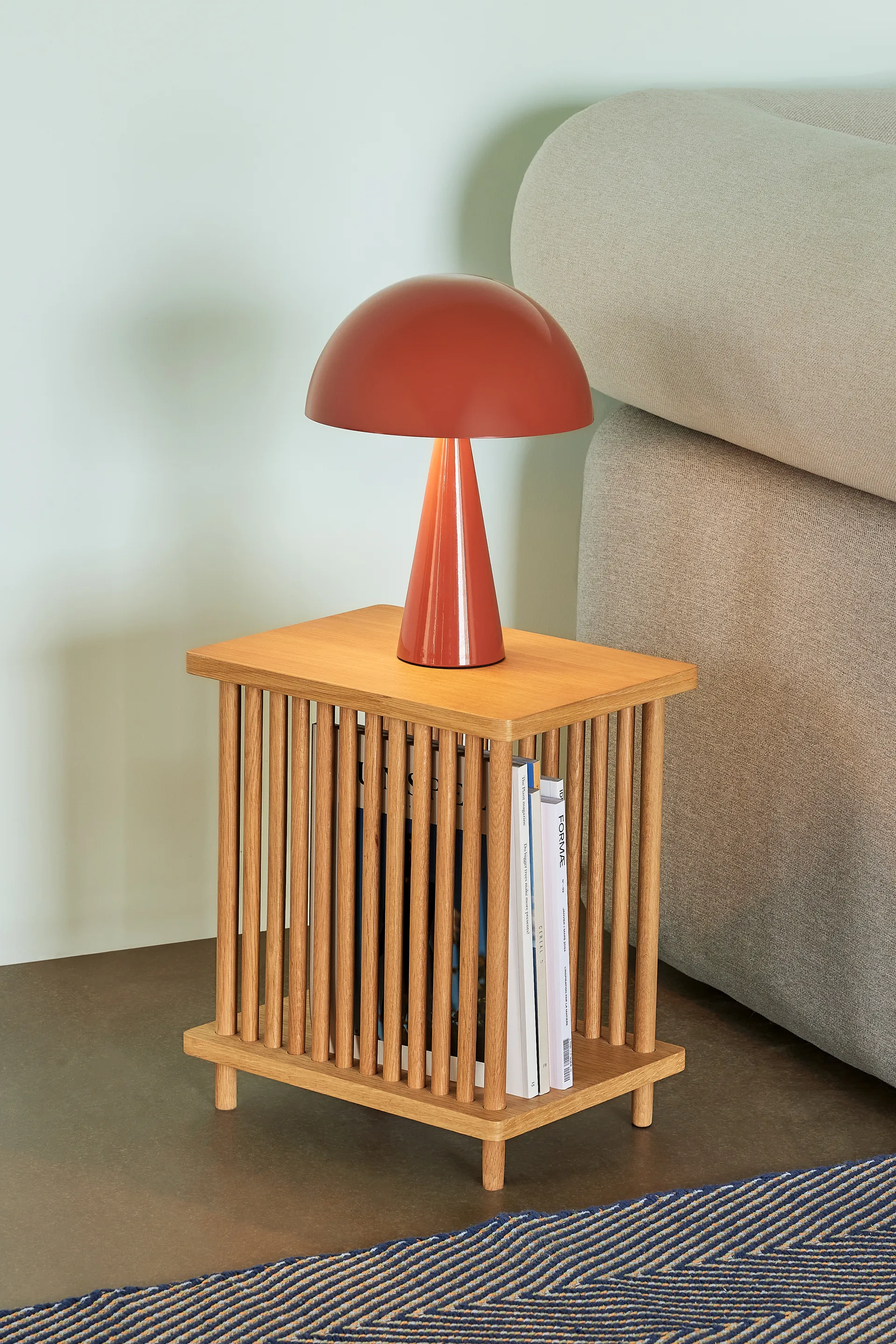 Mush bordslampa mini, Red Hübsch Interior